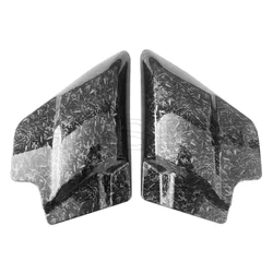 Black / water ripple Forged Left Right Side Cover Panels For Harley Touring Electra Street Glide 2009-2022