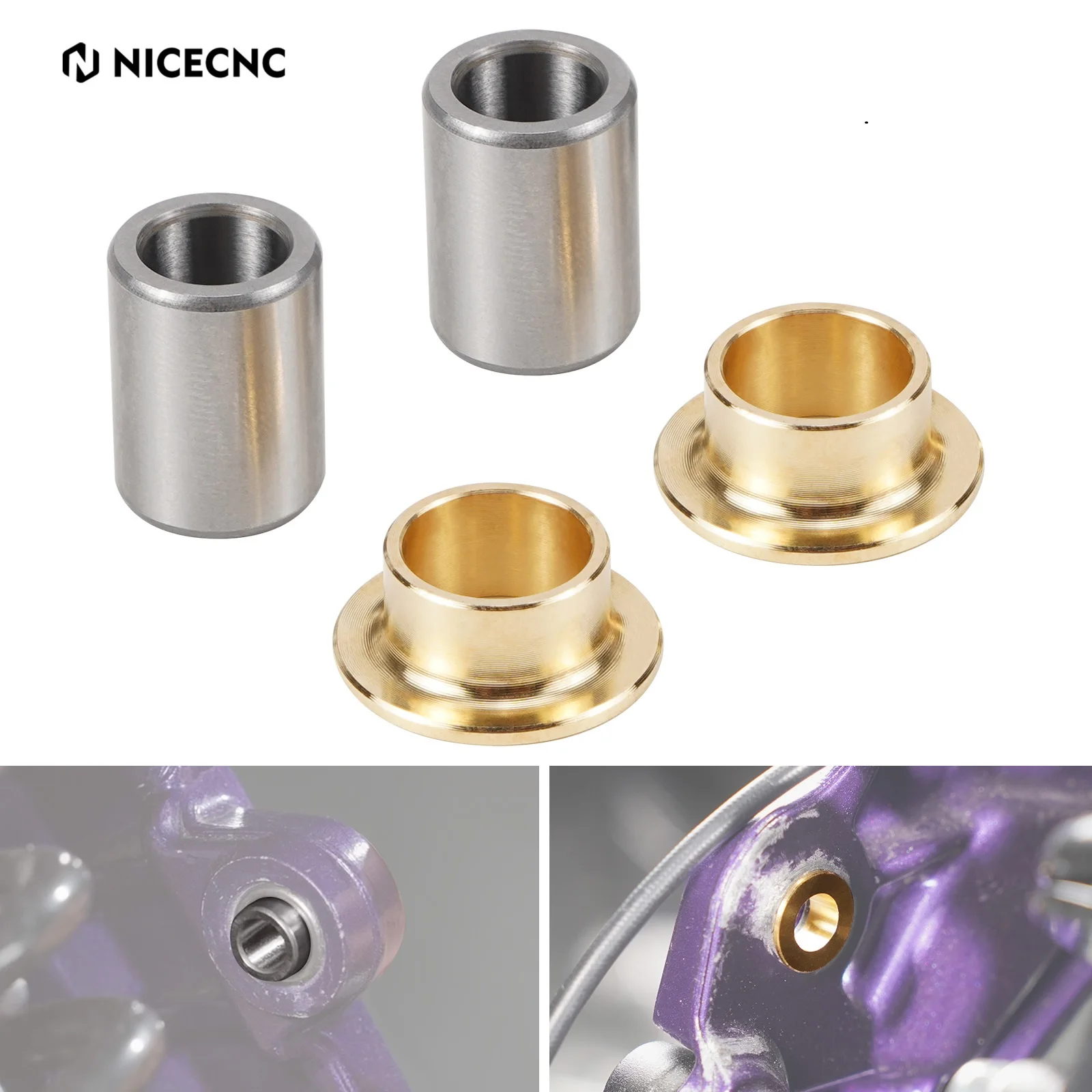 2025 2024 For Surron Ebike Rear Swingarm Frame Hole Flat Fork Brass Bushings Bearing Spacers Kit For Surron Light Bee X S L1E
