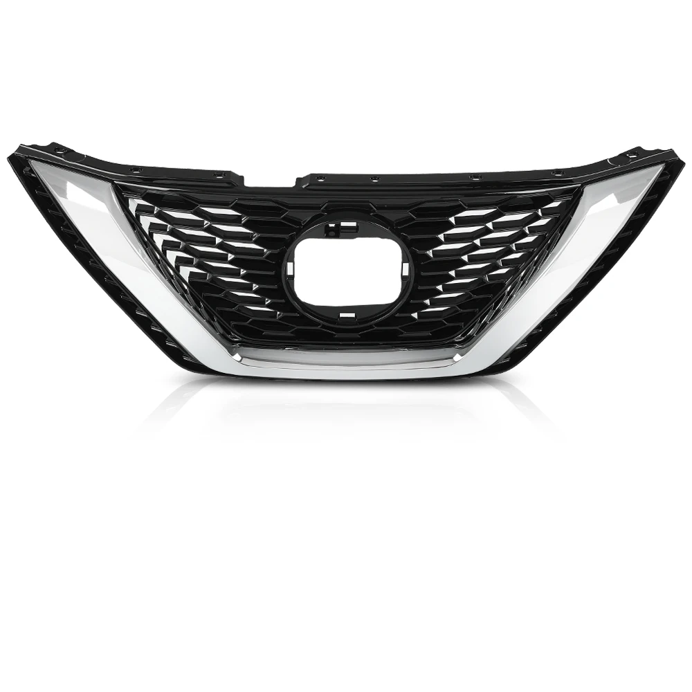 

Front Upper Grille Assembly Chrome Compatible with Nissan Qashqai Rogue Sport 2020 2021