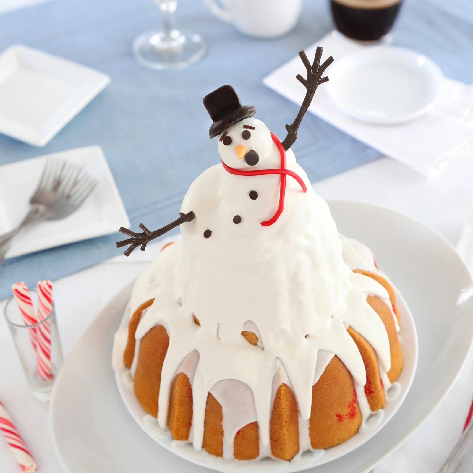 

100Pcs Snowman Hand Plastic Branches Antler Twigs Artificial Dry Branch Decor Christmas DIY Embellishments Holiday Decoration