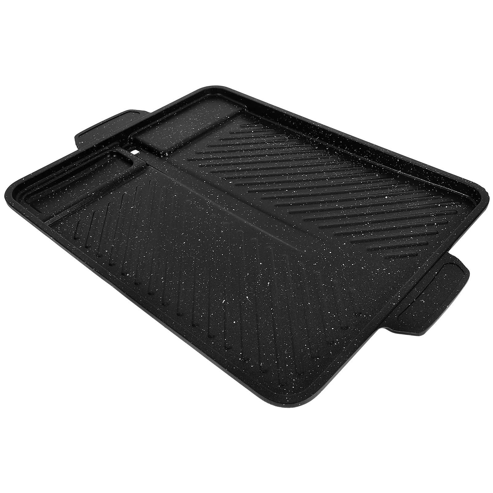 

Aluminum BBQ Plate Nonstick Maifan Coating Uniform Oil Leak Square Baking Pan Kitchen Utensil Grilling Tool Metal Dish