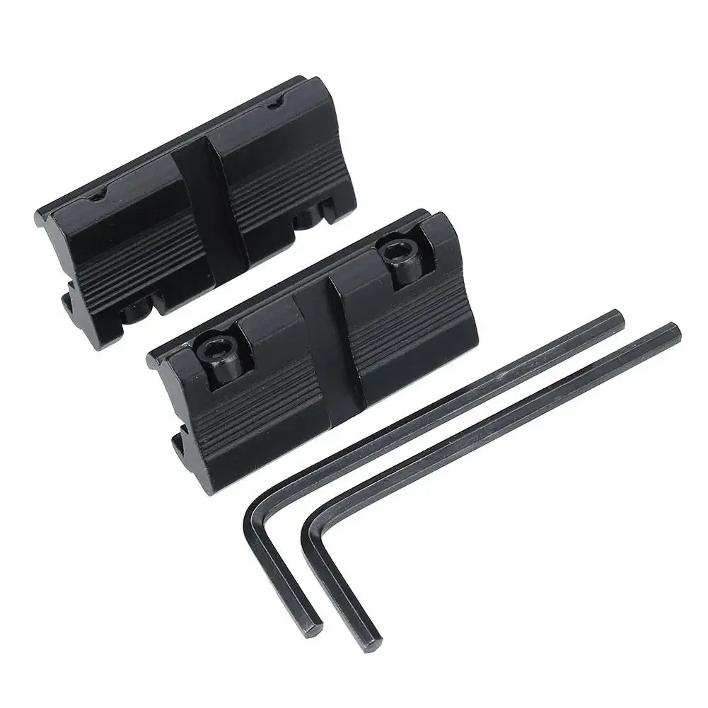 MAGORUI 2pcs Tactical Picatinny 11mm Dovetail To 7/8
