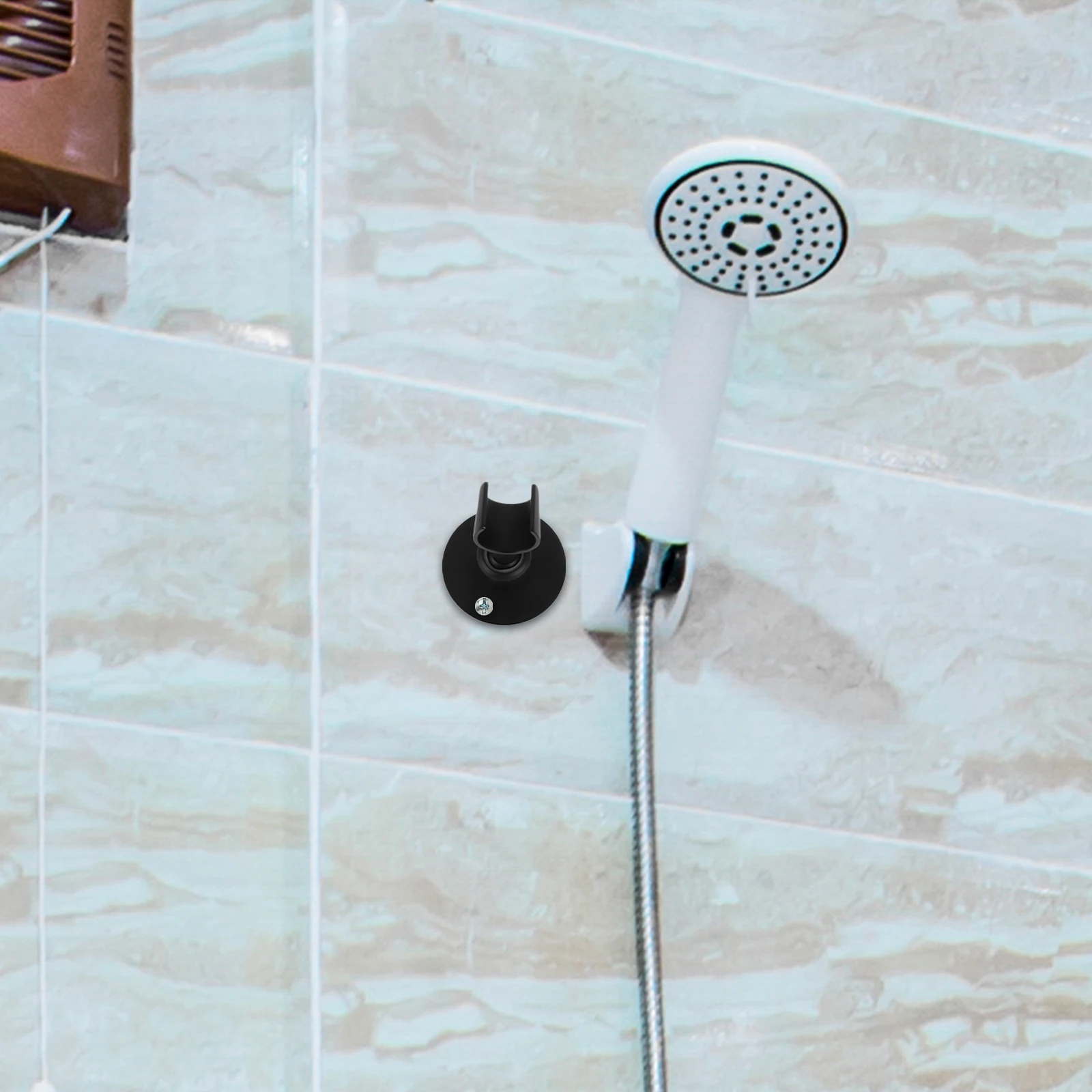 

Shower Head Bracket Holder Wall Mount Fixed H 304 Stainless Steel Bathroom Accessory Sprayer Rack Mounts Easy Install Long