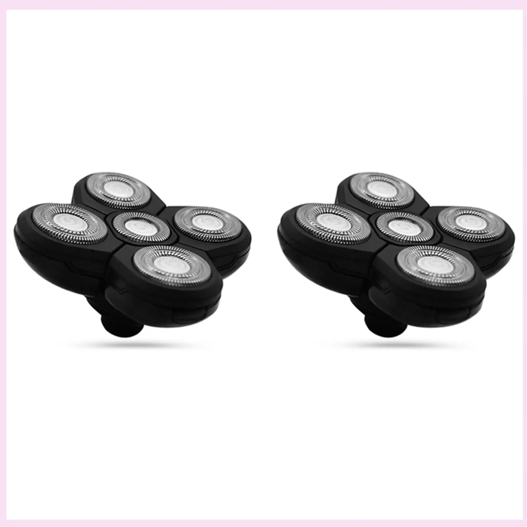 B25B 2 сменных бритвенных головок, электробритва, независимая плавающая головка, водонепроницаемое лезвие из нержавеющей стали