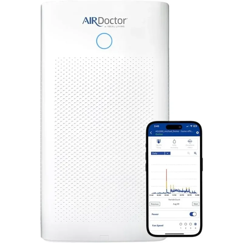 AIRDOCTOR AD5500i SMART HEPA Air Purifier for Extra Large Spaces & Open Concepts with UltraHEPA, Carbon & VOC Filters