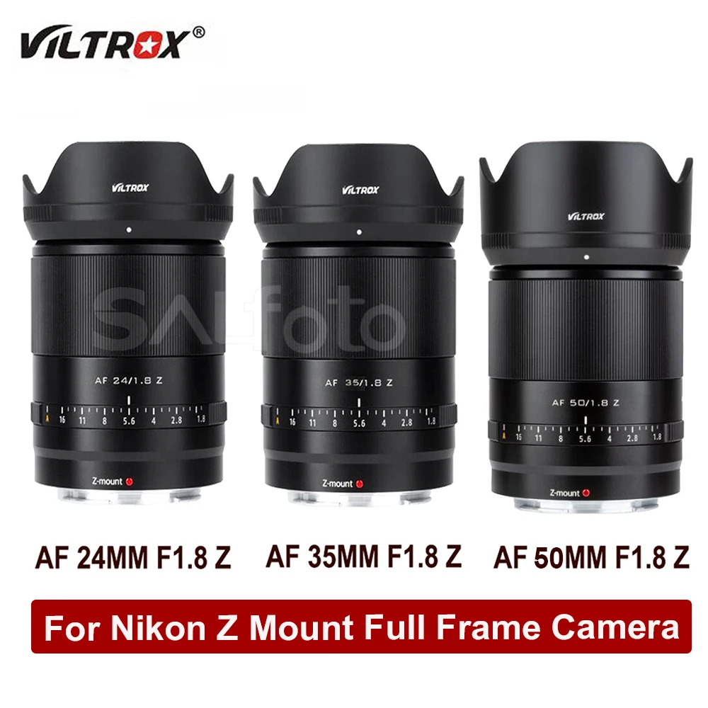 Viltrox 24MM 35MM 50MM F1.8 Z  AF Large Aperture Wide Angle Prime Lens for Nikon Z-Mount Full Frame Camera Z6 Z7 II  Z50 Z6II