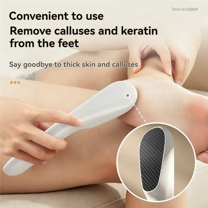 [Todaysell】 Glass Foot Scraper Nano Technology Professional Pedicure Tool Callus Remover Hard Dead Skin Removal Rasp Foot File