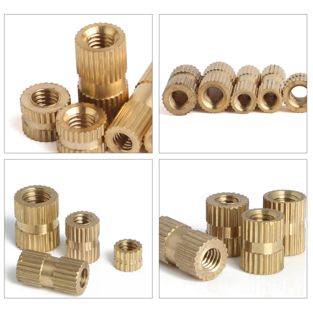 M2 M2.5 M3 M4 M5 M6 M8 M10 Threaded Insert Nut Brass Heat Knurl Hot Melt Embedded Injection Moulding Copper Nut of 3D Printer