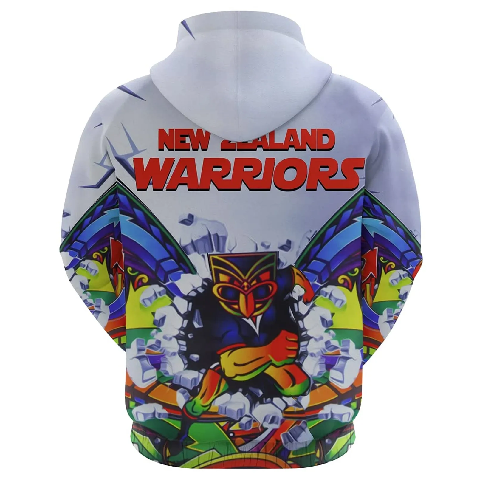 HX New Zealand Warrior Hoodies Retro Pattern 3D Printed Casual Men's Zip Up Hoodie Coats Sportwear Teens Streetwear Dropshipping