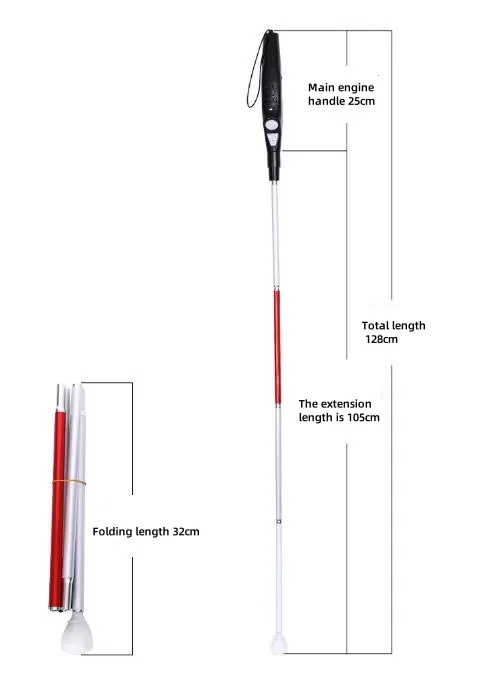 Best selling Multifunctional flexible Blind Cane walking cane holder for Blind Individuals fast shipping