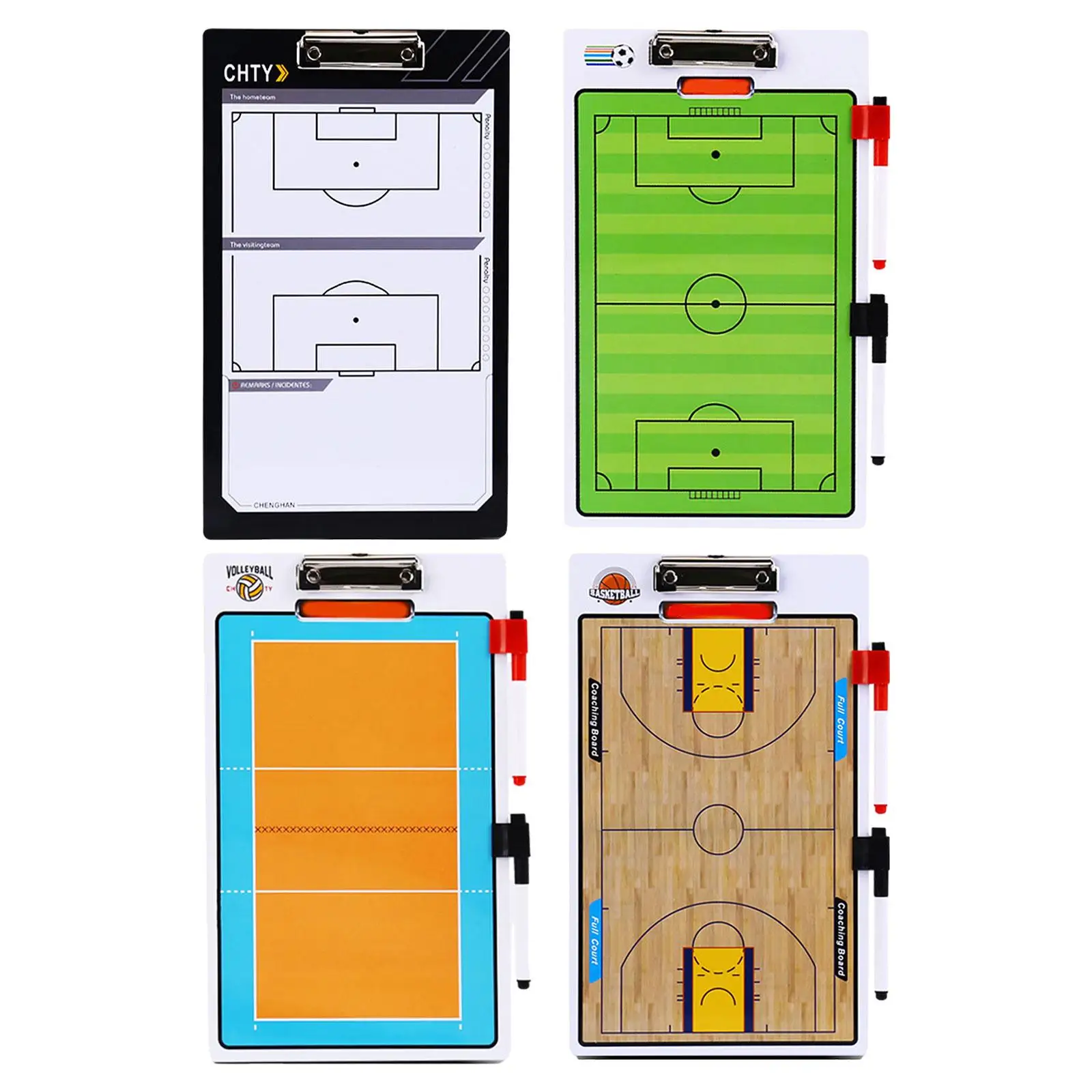 Ball Coaching Board Practice Board with Pen Strategy Board for Techniques Strategizing