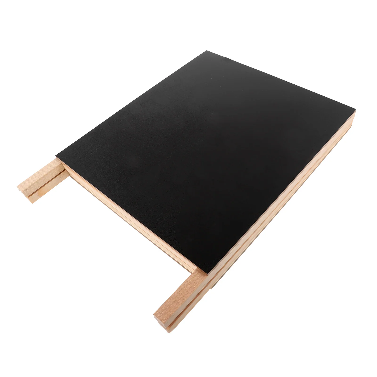 Wooden Foldable Multi-Function Desktop Message Board Small Blackboard Sign For Shop Home Office Erasable Writing Board Free