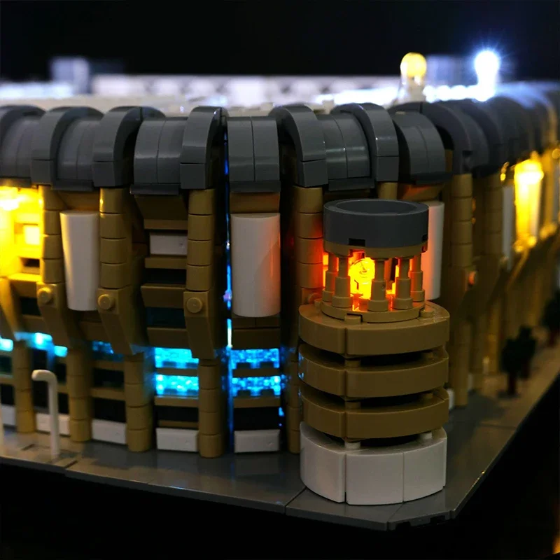 Kit d'éclairage LED RC bricolage pour stade LEGO 10299 Santiago et Bernabéu, lumière LED uniquement, modèle sans blocs