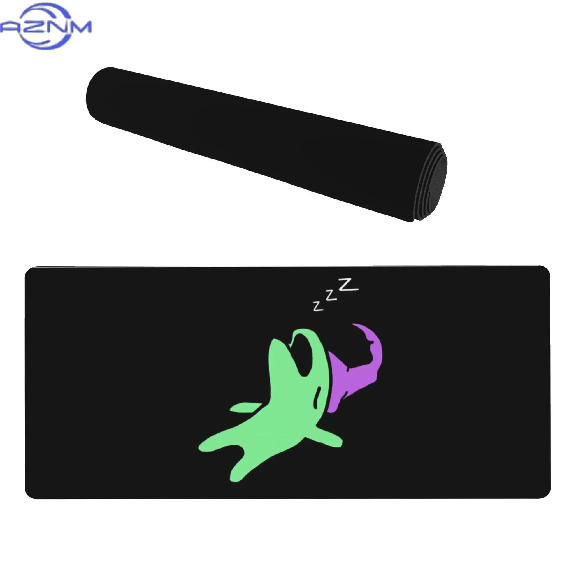 Glep Sleeping Smiling Friends Abstract Art Desk Mat for Creative Professionals - Turn Your Workspace Into a Mini Gallery