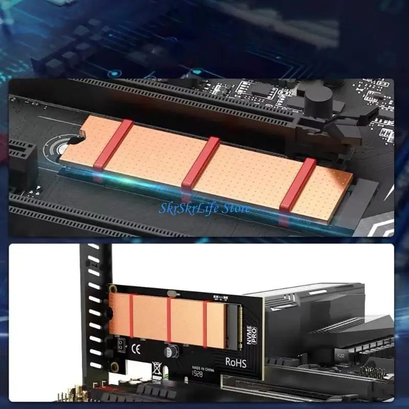E65E Efficient Heat Dissipation M.2 2280 Disk Heatsink Easy Installation Process For NVMe Disks In Laptops