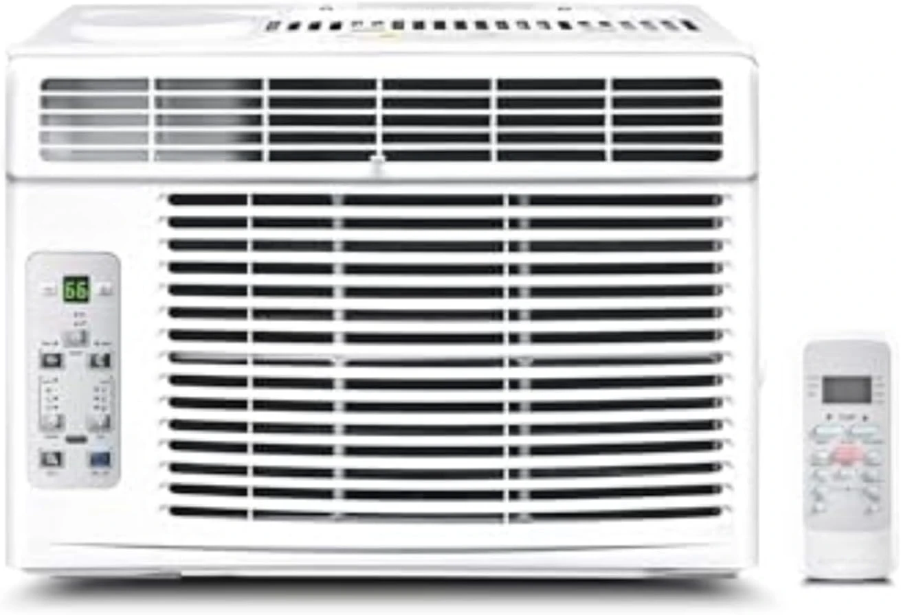 MAW06R1CWT EasyCool Window Air Conditioner, Fan-Cools, Circulates and Dehumidifies up to 250 Sq Ft, Reusable Filter, LCD R