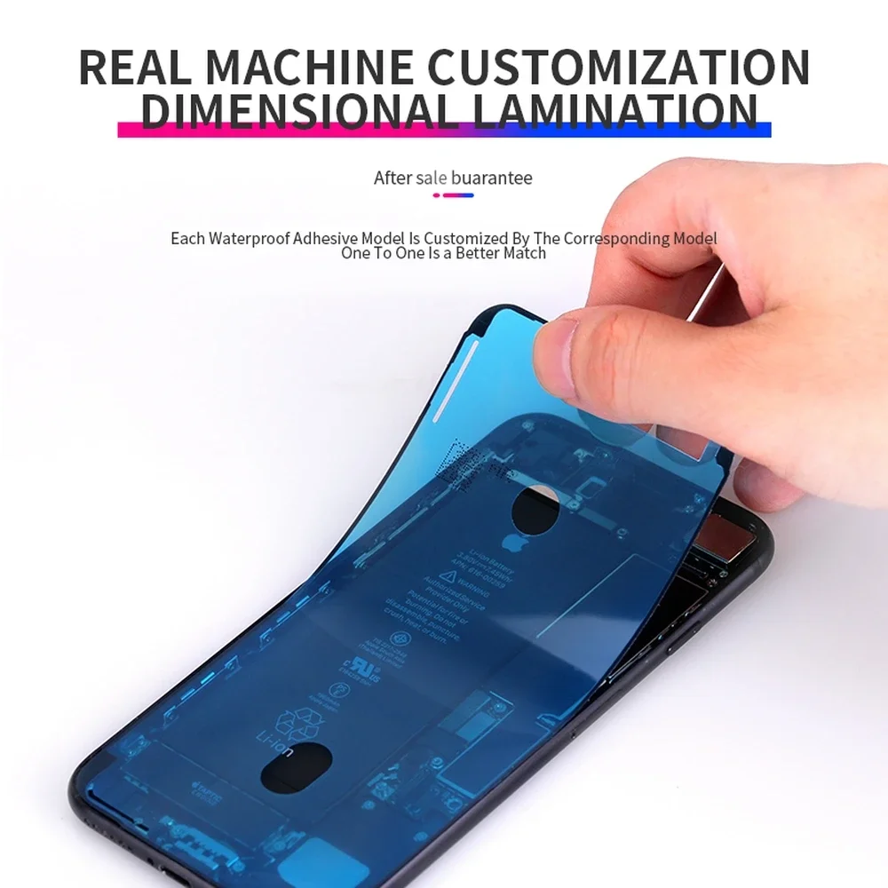 2 Pcs Waterproof Sticker For iPhone 6 6s 7 8 Plus X XS MAX XR 11 12 Pro Max Waterproof Sticker Adhesive LCD Screen Adhesive