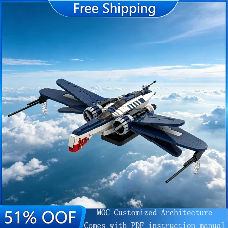 

2117 PCS MOC Star Battle Iconic Interstellar Combat Aircraft Model Building Blocks Brick Creative Assembly Birthday Toy Gift Kid