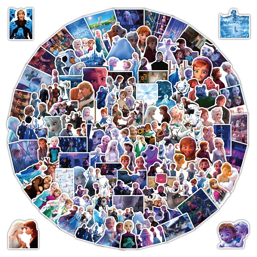 

204 Sheets Frozen Themed Stickers Set for DIY Journal & Scrapbook