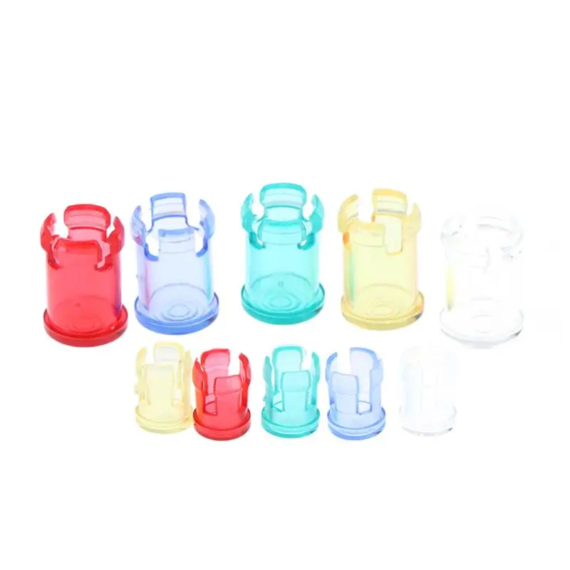 20Pcs/lot 3MM 5MM LED Light Emitting Diode Lampshade Light Guide Light Guide Cap Protective Cover Led Transparent Lamp Caps