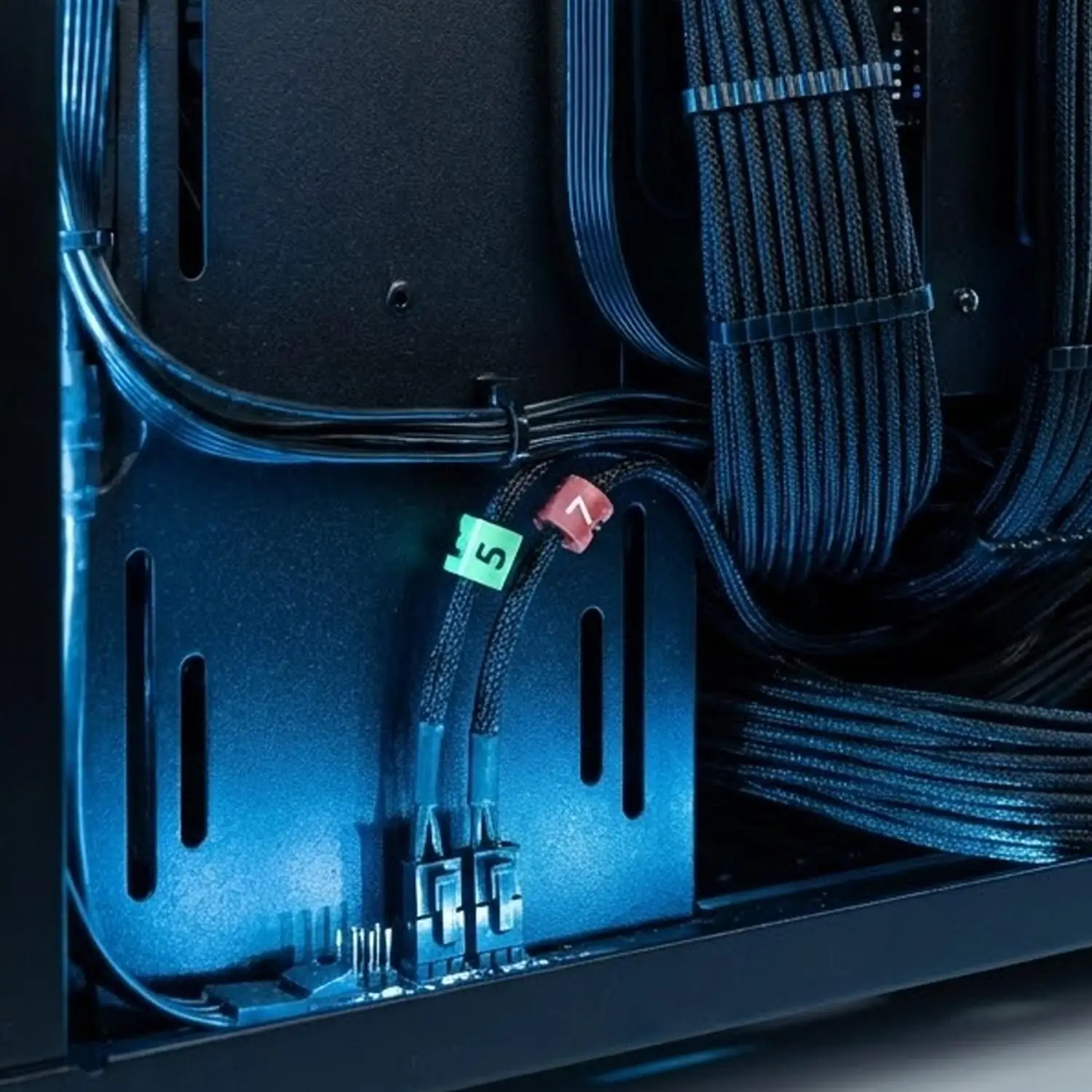 500 Stück Kabelmarkierer EC-0 EC-1 Markierungsnummern 0 bis 9, farbig, 2,5 mm² Isolierung, PVC-Kabelmarkierer, Kabelmarkierungs-Etiketten – Detail 8