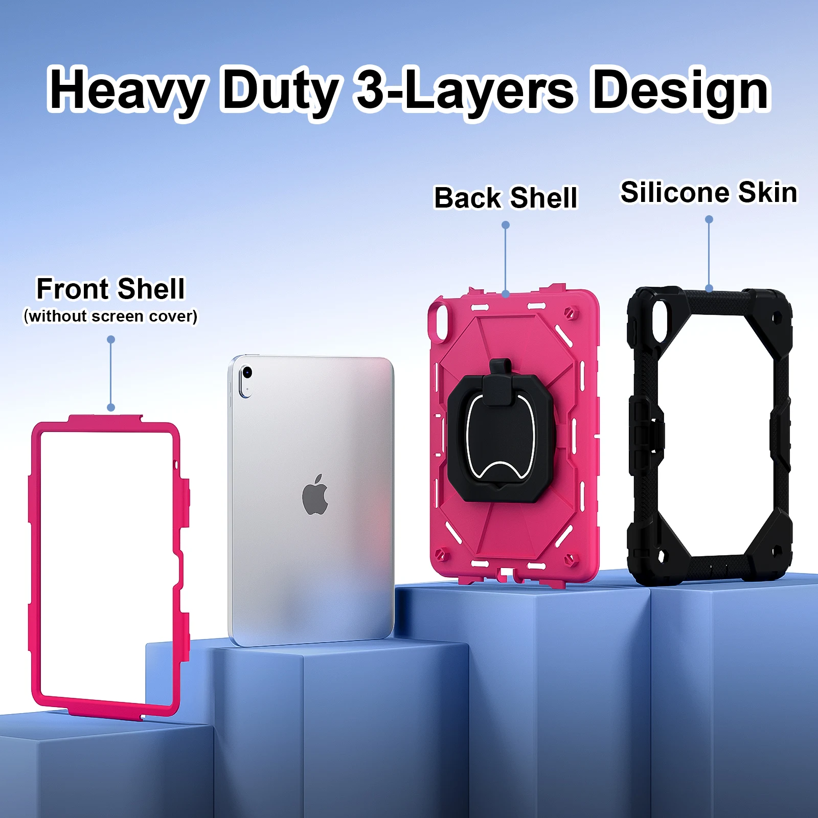 Heavy Duty Case for iPad 11th 11 inch 10th 10.9