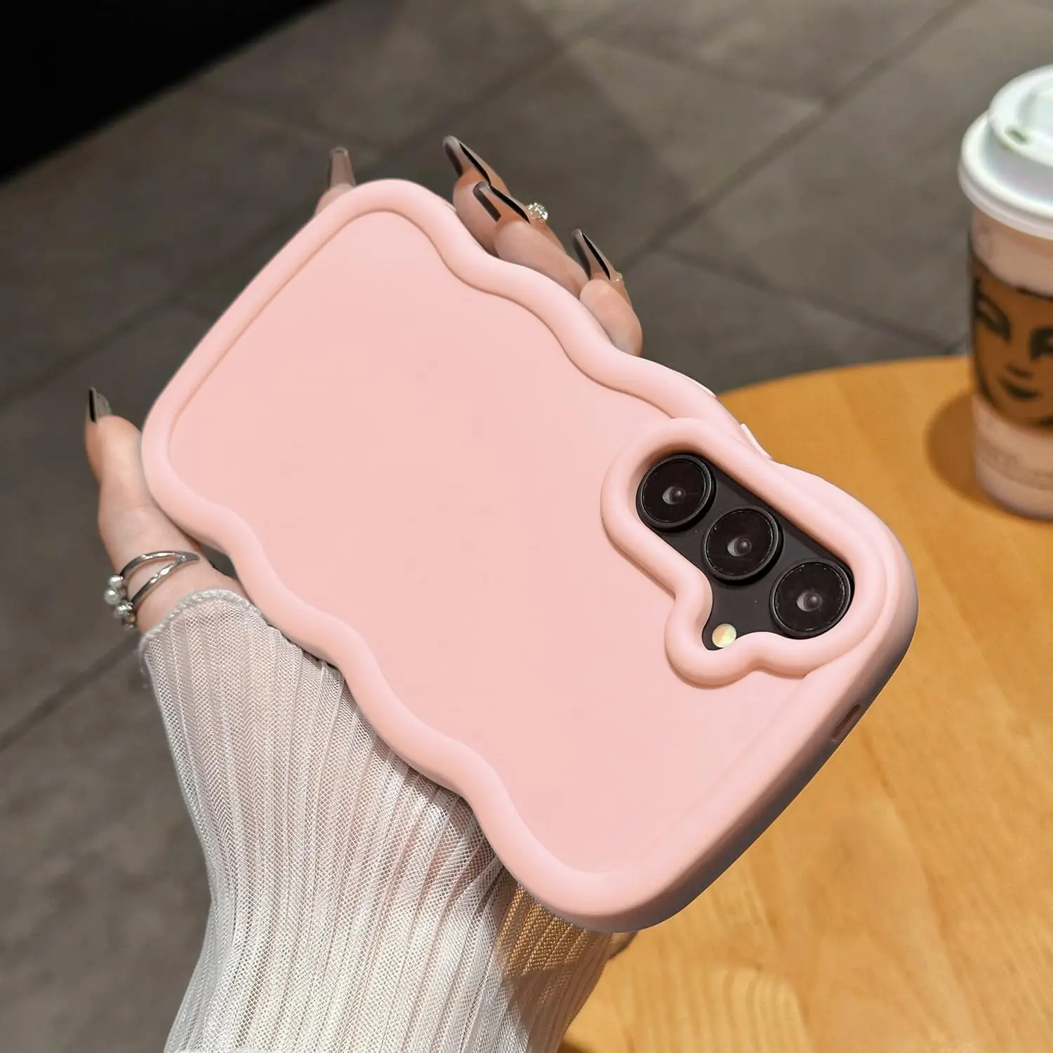 A15 Hülle Macaron-Farbe, gewellter Rahmen, weiche TPU-Schutzhülle für Samsung A05S A14 A16 A17 A25 A54 A35 A55, stoßfeste Handyhülle, Coque – Detail 6