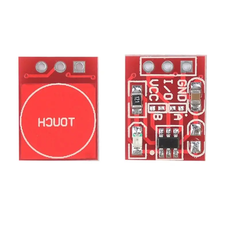 SQPP-500Pcs Ttp223 Touch Button Modular Self-Locking Jog Capacitive Switch Single-Channel Transformation