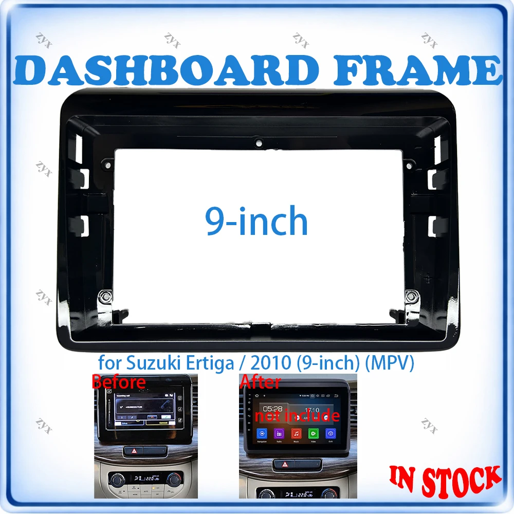 Car Radio Fascia Frame For Suzuki Ertiga Family MPV 2010 9 inch Wiring Harness Power Cable Car Accessories Plug & Play