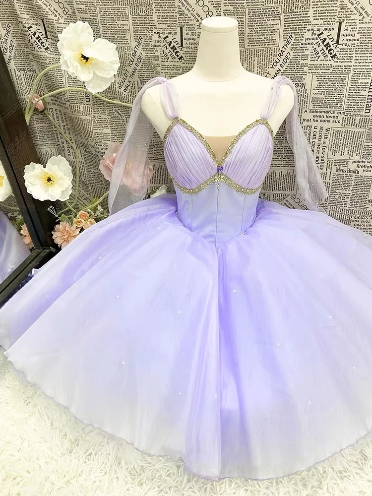 New custom-made Swan Lake Ballet Awakening Youth Goddess Professional Performance Competition Skirt for Children and Adults