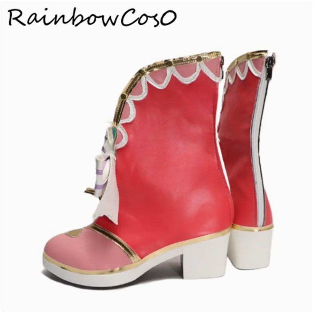 Watanabe You LoveLive! Sunshine!! Cosplay Shoes Boots Game Anime Halloween Christmas RainbowCos0 W4696
