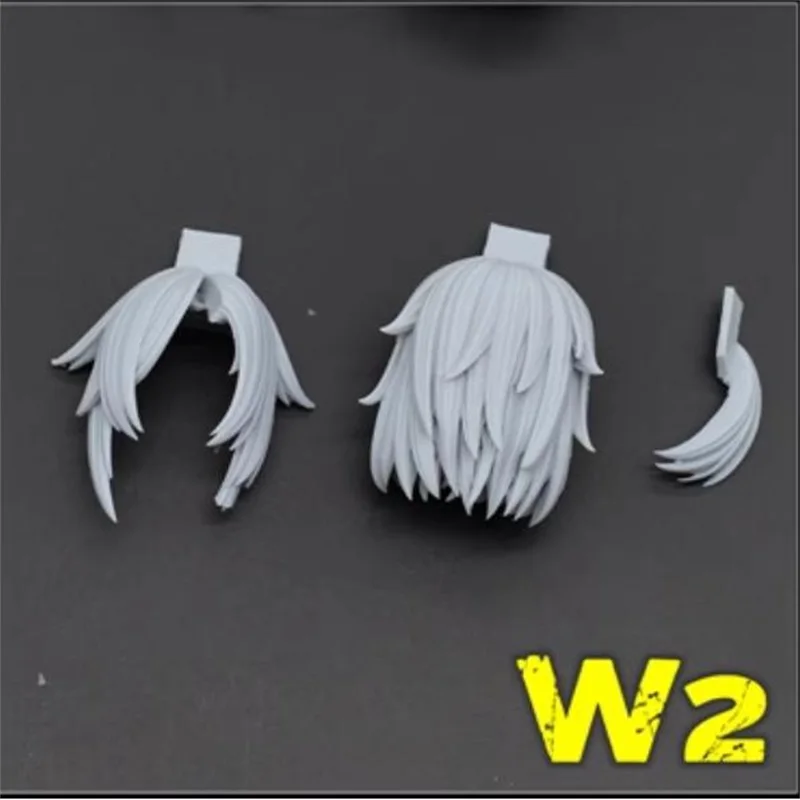 Little SH STUDIO 1/12 جهاز آلهة الجندي ثلاثة ألوان W2 مجموعة نمط الشعر الراتنج GK نموذج الملحقات في الأوراق المالية