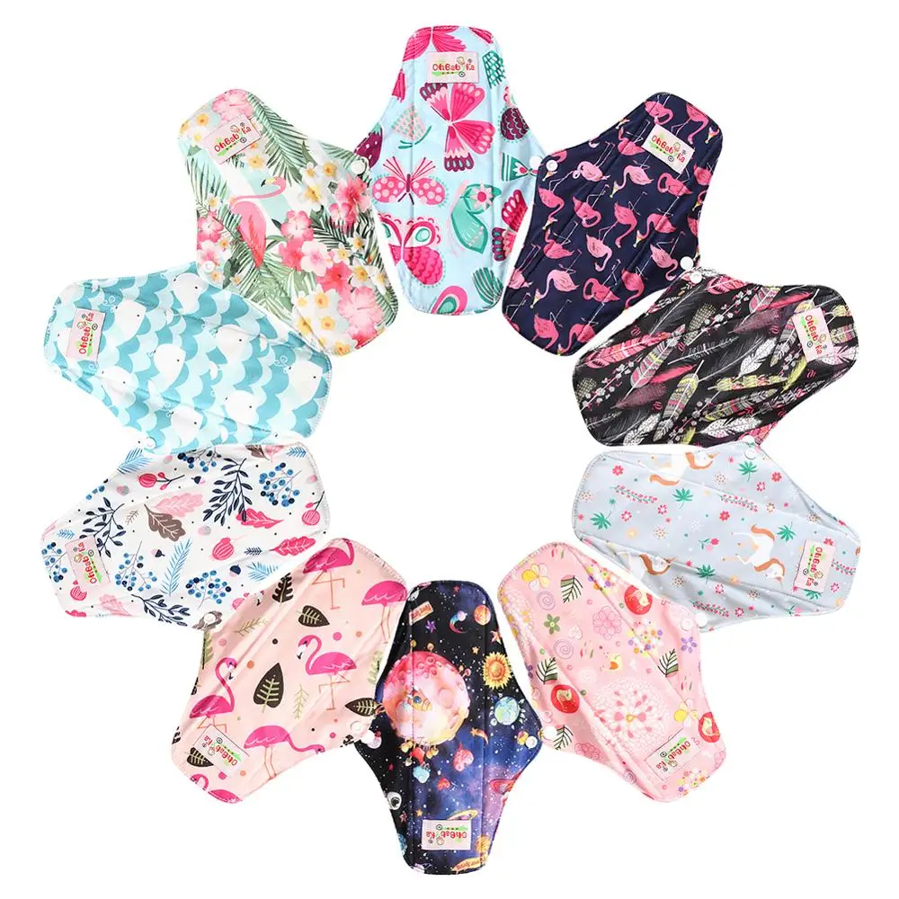 7 sets of sanitary napkins, women's hygiene care pads and sanitary napkins that can be washed and reused at home