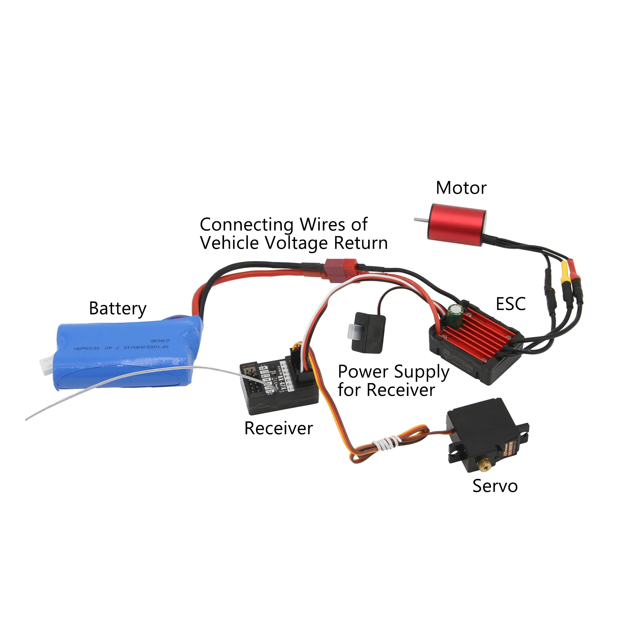 7CH 2.4G nadajnik 3 w1 wodoodporny 12LED zestaw sterowanie z odbiornikiem System radiowy do zbiornika samochodowego RC Model łodzi pilota zdalnego