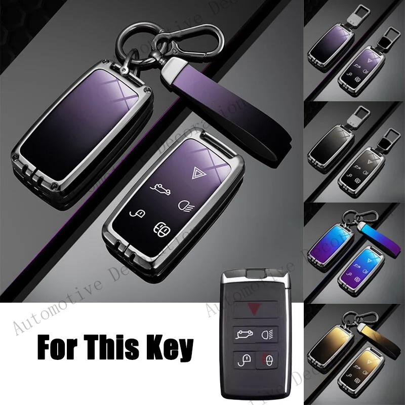 Z+ Zinc Alloy TPU Car Key Fob Case Cover For Jaguar E-Pace XK XE XF XJL XJ I-Pace