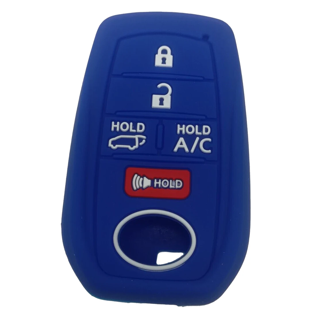 

Dark Blue 5 Buttons Car Remote Key Fob Cover Case 8990H42380 HYQ14FBX Fit for Toyota RAV4 Prius Prime 2014-2021 2022 Silicone