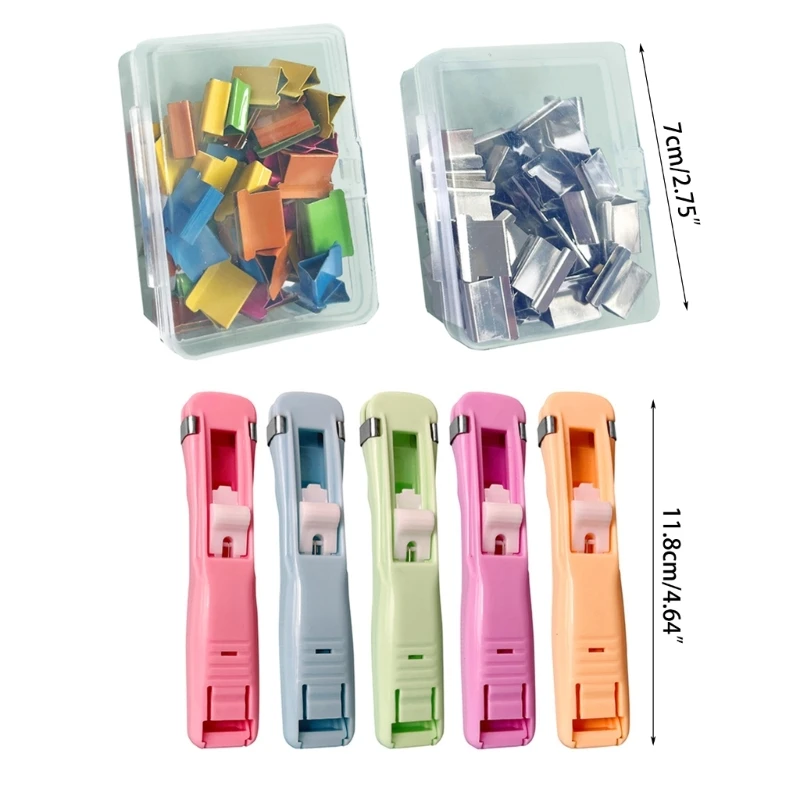 Clam Clips Dispenser Reusable Refills Clips Will Not Damage Paper, Binder Clips