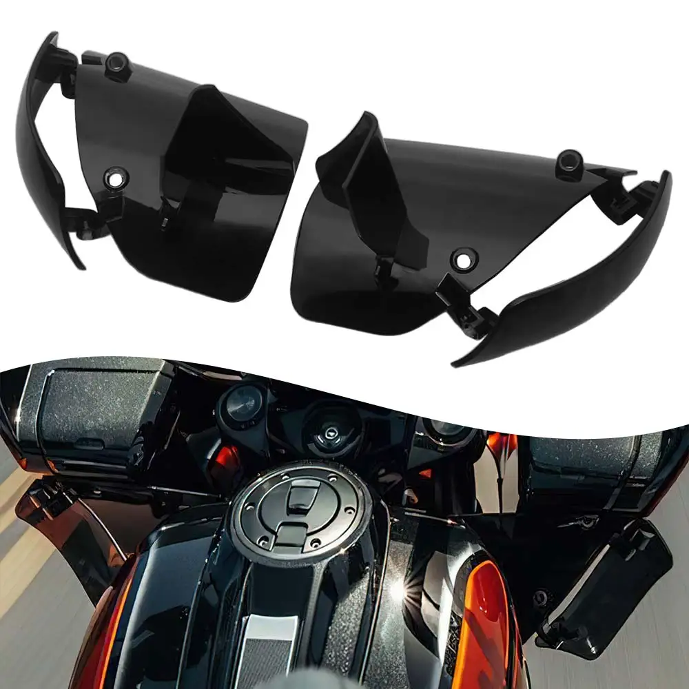 

2Pcs Motorcycle Adjustable Air Deflector Side Wings Fairing Windscreen For Harley Touring Road Glide CVO/SE 23-25 ST FLTRX 24-26