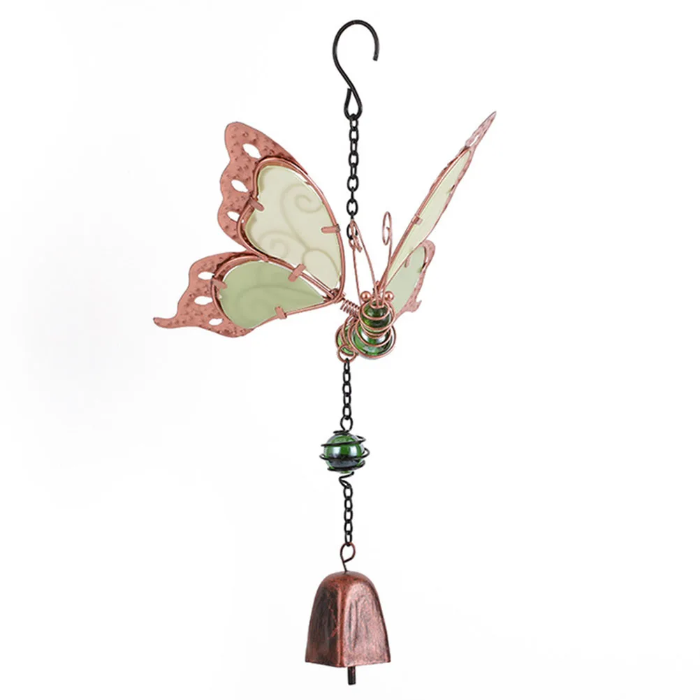 

1pc Luminous Butterfly Wind Chime Aluminum Alloy Acrylic Night Glow Home Decor Outdoor Hanging Garden Ornament Yard Pendulum