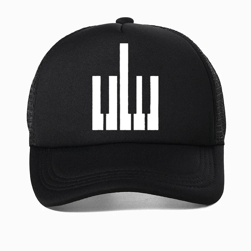 Born To Be Piano Teacher Music Band Keyboard Player printing Baseball Cap Hip Hop pop Harajuku Mens Trucker hat women Mesh hats