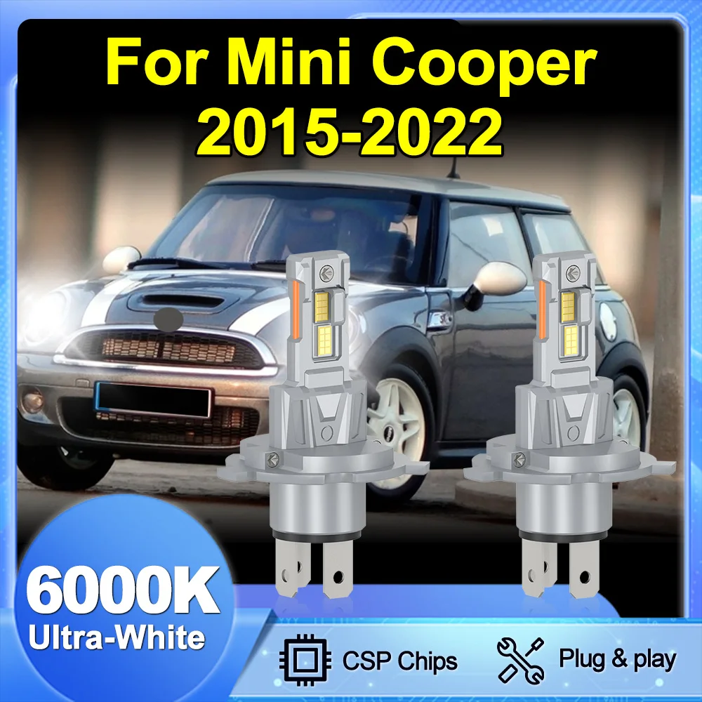 

For Mini Cooper 2015-2022 H4/9003/HB2 LED Bulbs Ultra-Bright Bulbs 360°Degree Quick Install 1:1 Mini Size No Adapter Required