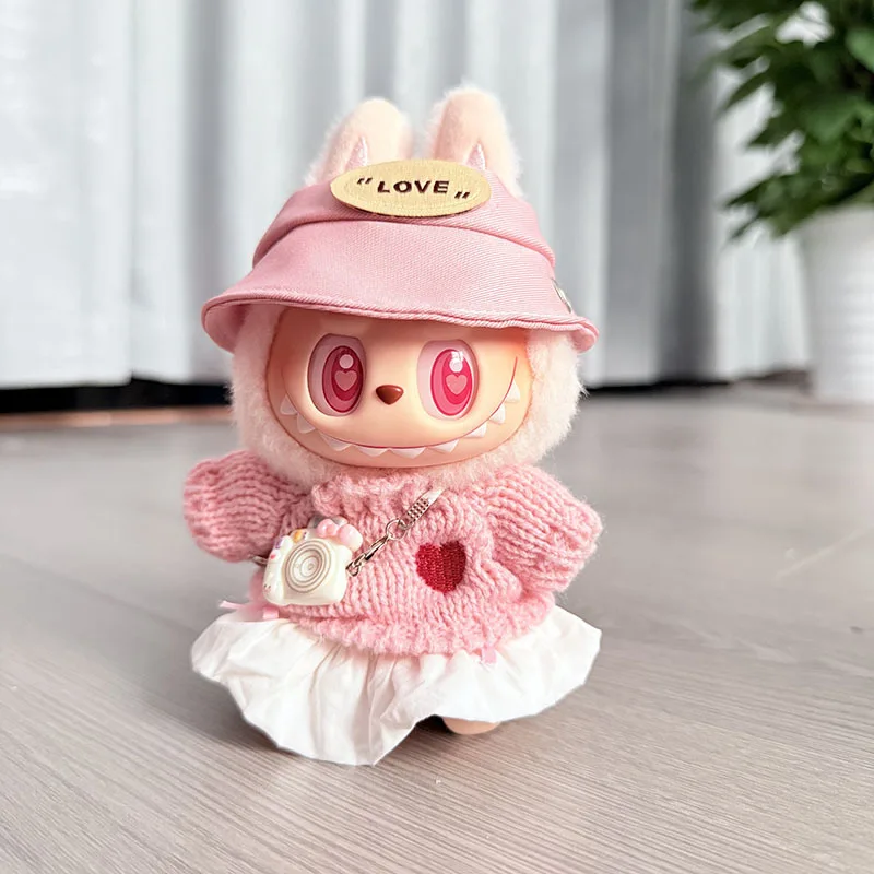 

1st-3rd Gen Labubu 1st-3rd Gen Keychain Labubu Clothes Pendant Labubu Doll Clothes Love Sweater Set EXO Girls Favorite Kpop