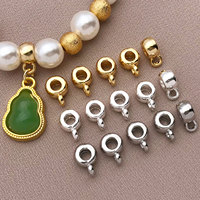 3/10/15pcs 18K copper plated real golden thick silvery white golden three-way connector, DIY bracelet jewelry making accessories