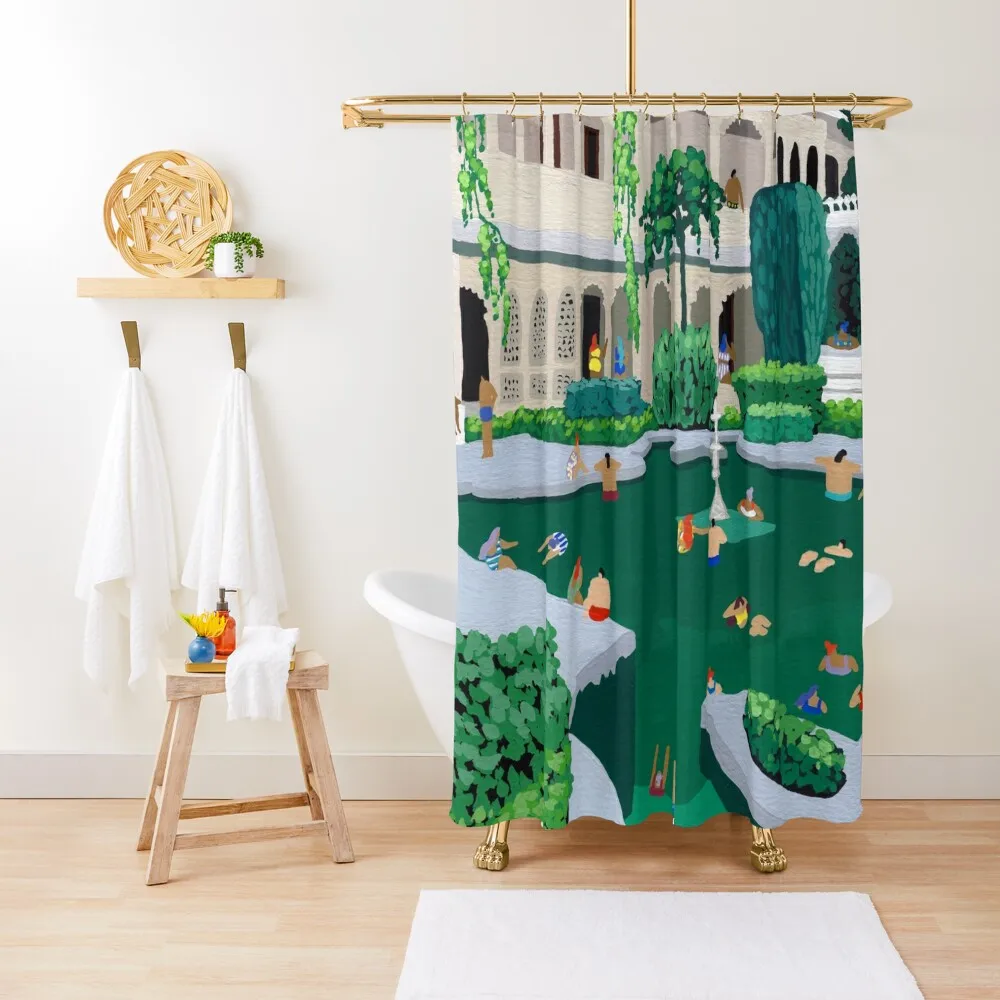 

Garden Party Shower Curtain Bathroom For Shower Waterproof Shower Washable Waterproof Fabric Bathroom And Curtain