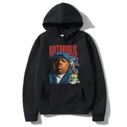 Sweats à capuche Big Graphic pour hommes, Rared The Notorious, Sweat Biggie Smalls, Vêtements Hip Hop, Rap Respzed, Automne, Hiver