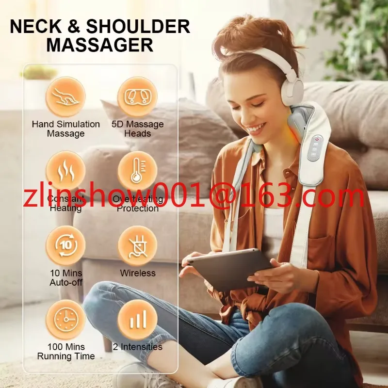 Neck Massager Shoulder  Waist Back  Neck Shoulder Kneading Neck Massager