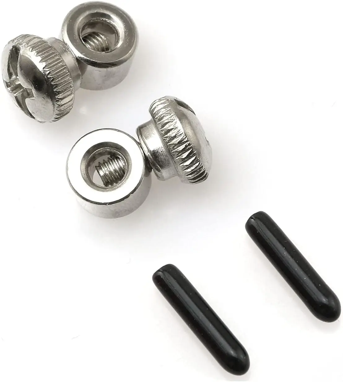 Spare Screws & Black End Caps Cover Set for Speed Cable Jump Skipping Ropes Cord End Caps Parts Cables Accessories