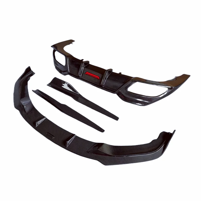 Used for the 8-series G14 G15 G16 T style carbon fiber carbon fiber front lip edge side skirts LED lights rear diffuser body kit