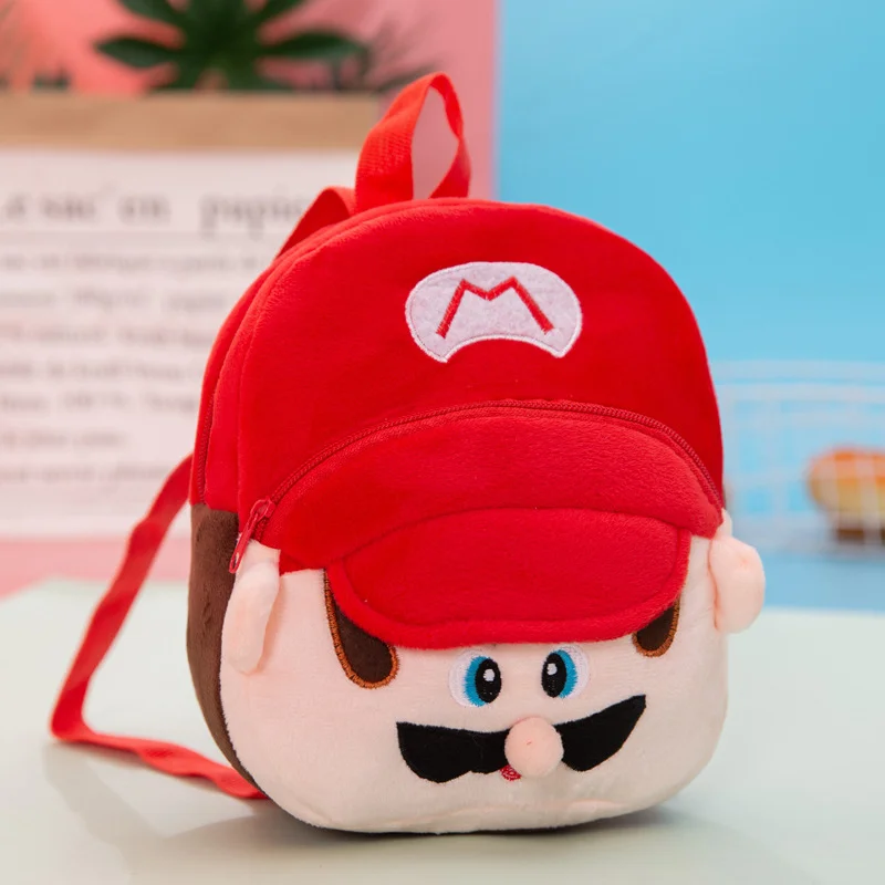 Mochilas Pequeñas de Super Mario Bros, Mochila Escolar Mini Kawaii de Luigi, Mochila Unisex, Regalos de Artículos Derivados de Anime y Dibujos Animados, Nuevo