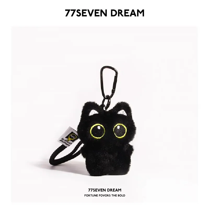 لطيف القطة السوداء ألعاب من نسيج مخملي دمية قلادة صغيرة محبوب وسادة وسادة Ins القط الأسود ألعاب من نسيج مخملي دمية لصبي فتاة هدايا عيد الميلاد اللعب #3